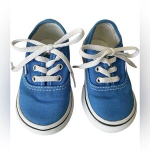 Vans Blue Canvas Classic Unisex Toddler Shoes Size 8.0